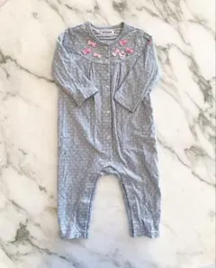 ミキハウス　カバーオール　うさこ　うさぎ　グレー