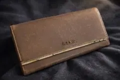 「ポールスミス 長財布 本革 レディース ブラウン カード収納多数 訳あり」