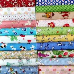 （S）色々はぎれ　約10cm×10cm 20枚