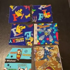ハギレ☆ポケモン　プリント生地セット　パッチワーク　ポケットモンスター