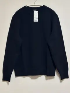 新品 UNIQLO ウォッシャブルミラノリブクルーネックセーター M 男女兼用
