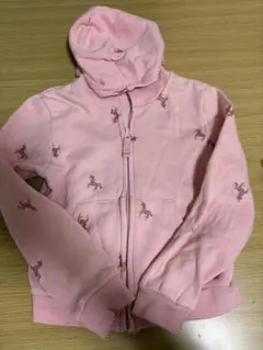 【美品】H&M ユニコーン柄 サイズ 120フード付きパーカー