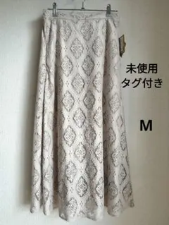 未使用★タグ付き★レーススカート★フレアスカート★しまむらdearful★M
