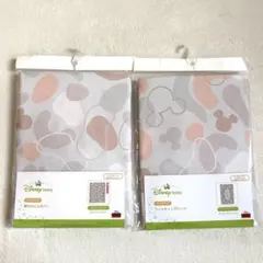 Disney ミニサイズ フィッティングシーツ 掛布団カバー ベビー ミッキー