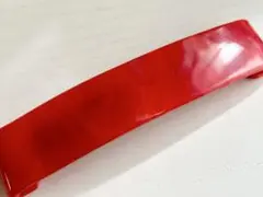 年代物 未使用 レッドマーブル 赤色 ロングレトロvintageバレッタ