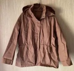 ユニクロU ブロックテックブルゾン M ピンクブラウン ハーフコート ワンピース