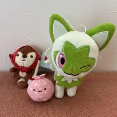 サンエックス　すみっコぐらし　きれいずきん生活　ポケモン　ニャオハ　マスコット