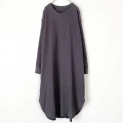 ばりぼー様　　　ユニクロ　ワッフルクルーネックワンピース　ラウンド