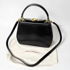 ◇極美品◇フェラガモ ヴァラ クロコ型押し 巾着 ミニリュック