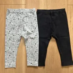 ユニクロ　10部丈レギンス　80