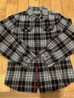 COMME CA FILLE チェック柄長袖シャツ 120A