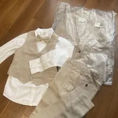 H&M ベージュ フォーマルスーツ 134cm 5点セット　新品あり