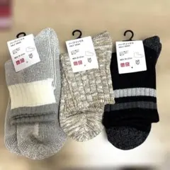 유니클로 남성용 25-27cm 하프 삭스 3개 세트