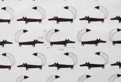 デコレクションズ きつね『LaLaLaconcon（ららら・こんこん）』生地1m