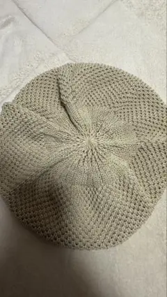 CA4LA ベージュ ニット ベレー帽