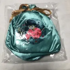 らんま 1／ 2 サテン巾着バッグ　ポーチ