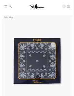ロンハーマン別注FEILER Bandana Handkerchief 白