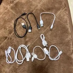 USBケーブルセット ホワイト ブラック