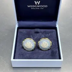 カ10/WEDGWOOD/ウエッジウッド/カフス/ヴィンテージカフス/ブルー