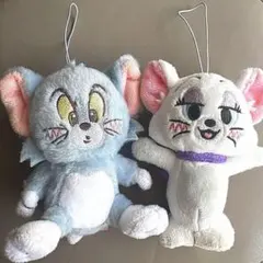 トムとジェリー ぬいぐるみ マスコット トム＆トゥードルス 2点セット