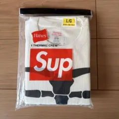 25AW 新品 Supreme Hanes Bones Thermal Crew