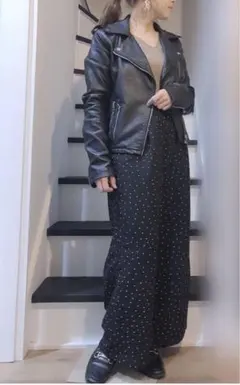 LOWRYS FARM ドット柄パンツ M