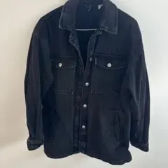 ブラックデニムジャケット Sサイズ