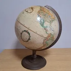 昭和レトロ　地球儀 地球儀 飛行機 レトロ ヴィンテージ リビング 飾り 装飾 置物 書斎