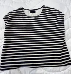 ストライプ ノースリーブ トップス