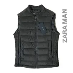 ZARA MAN 新品未使用 ブラウン スエードダウンベスト