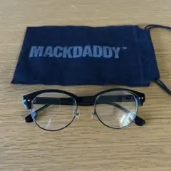 MACKDADDY ブラック ラウンドサングラス