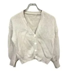 GRL グレイル 前後2wayルーズニットカーディガン at1369 ベージュ