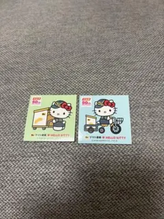 ハローキティ ヤマト運輸 50周年記念 ステッカー 2枚セットのサムネイル