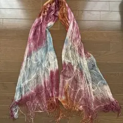 カラフルストール　ストール　ラメ入り