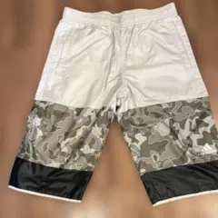 adidas ショートパンツ M ホワイト/カモ
