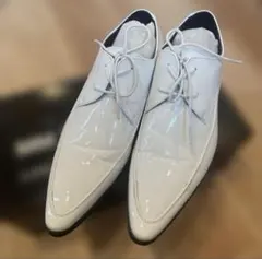 MM/ONE ウェディングシューズ42 エナメル【26.5〜27.0cm】