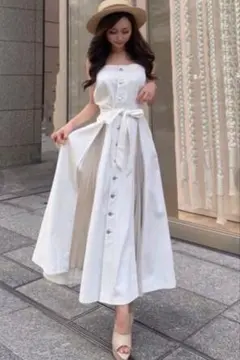 Darich ダーリッチ バックオープンキャミフレアロングワンピース