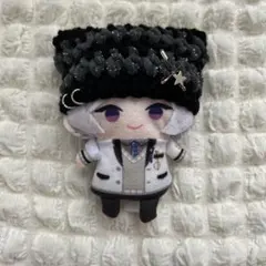 [黒×グレーキラ] にじぱぺっと　ぬい帽子　ネコ耳