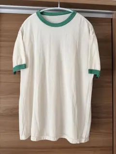 6 ROKU COTTON NYLON RINGER T-SHIRTのサムネイル