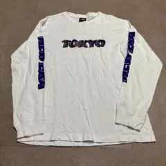 Newera ロンt 長袖　tシャツ　東京　白　ホワイト　Mのサムネイル