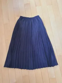 mysty woman ネイビー プリーツロングスカート Fのサムネイル