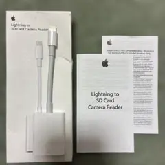 アップル純正Lightning to SD Card Camera Reader