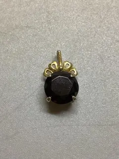 N48 スモーキークォーツ ペンダントトップ 一粒 立て爪 断捨離