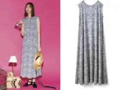 モリスギャラリー　ウィリアムモリス　ノースリーブ　ワンピース Sサイズ