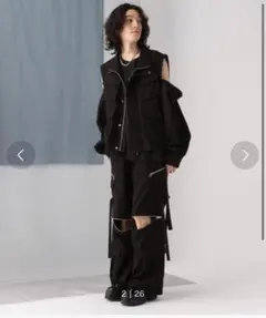 『HARE』 2WAY-ZIPカーゴパンツ