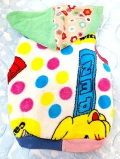 whirlpool/ワールプール ペッツ柄カラフルフリースパーカー　フレブルM