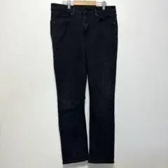 リーバイス パンツ スキニー 無地 12 黒 綿 デニム 通勤