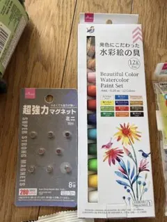 水彩絵の具セット・カッティングマット・ボンド・トップコートのサムネイル