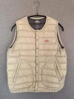 DANTON ベージュ キルティングベスト サイズ34