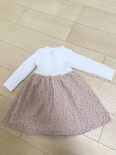 après les cours ワンピース ホワイト/ピンク